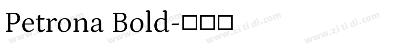 Petrona Bold字体转换